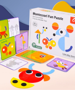 Geometry creative puzzle board